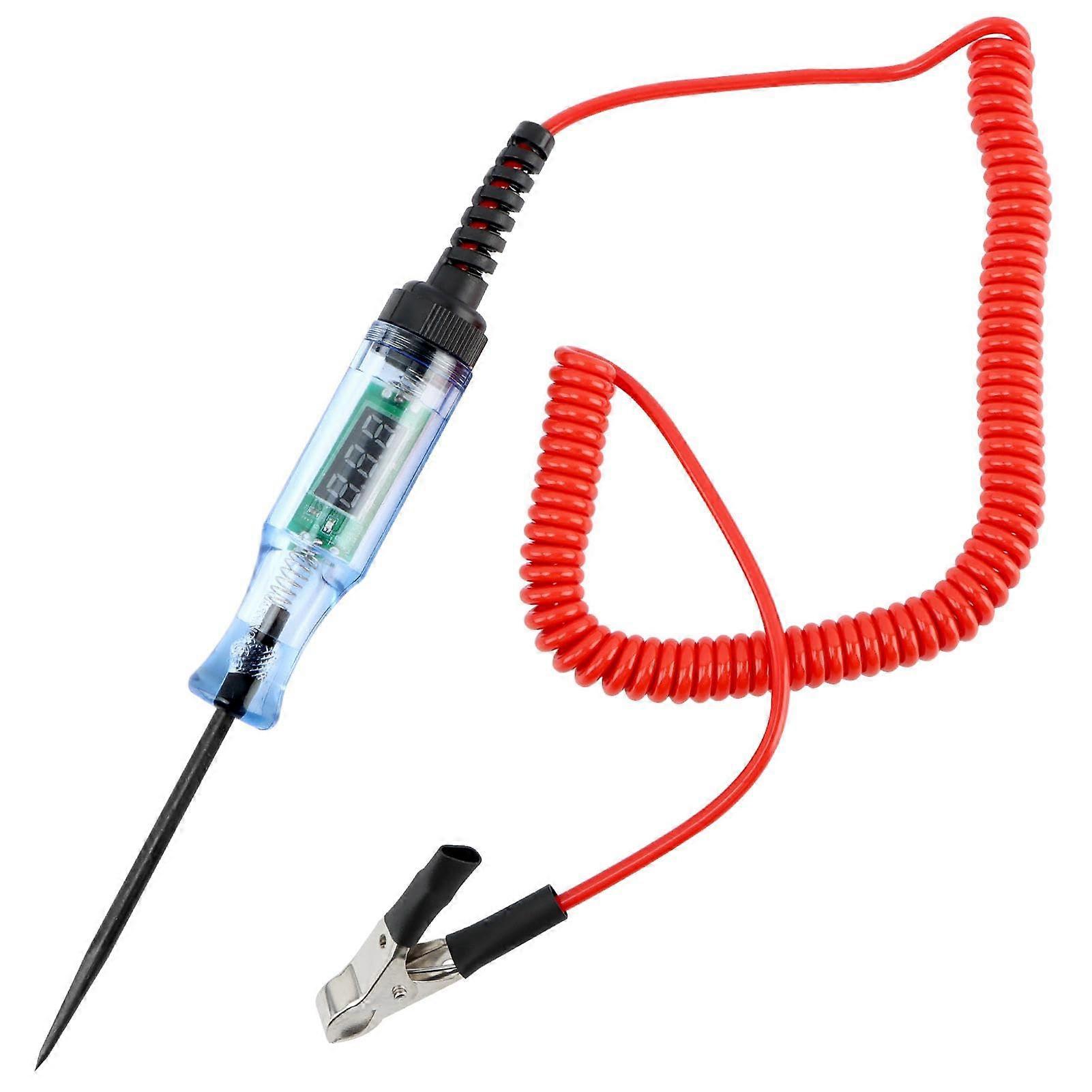 Automotive Circuit Tester with LED Display, 12V 24V Electrical Tester Pen for Car RV Truck Motorcycle