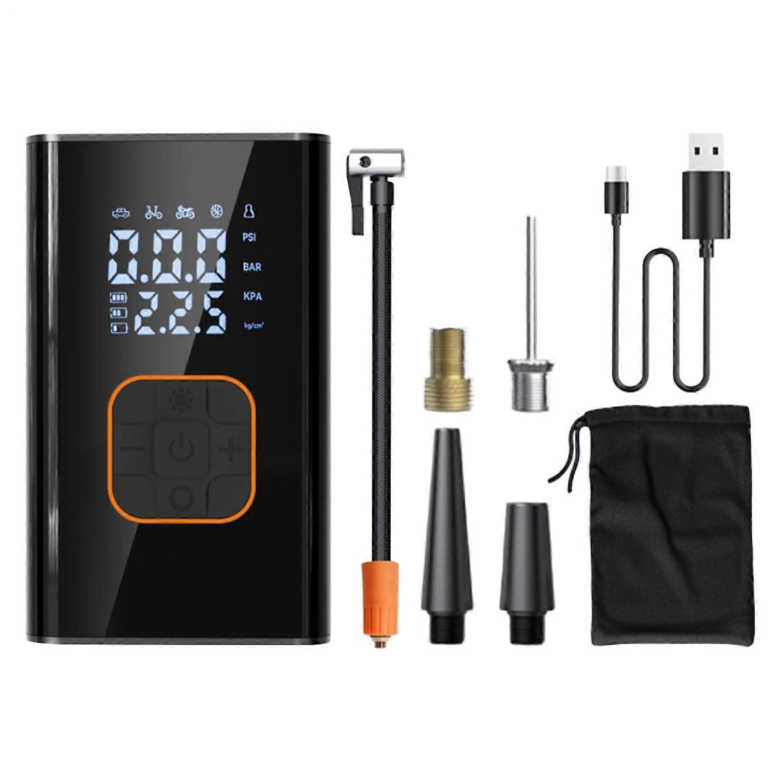 150PSI Portable Tire Inflator with Digital Display, Cordless Air Compressor for Car, Bike and Inflatables