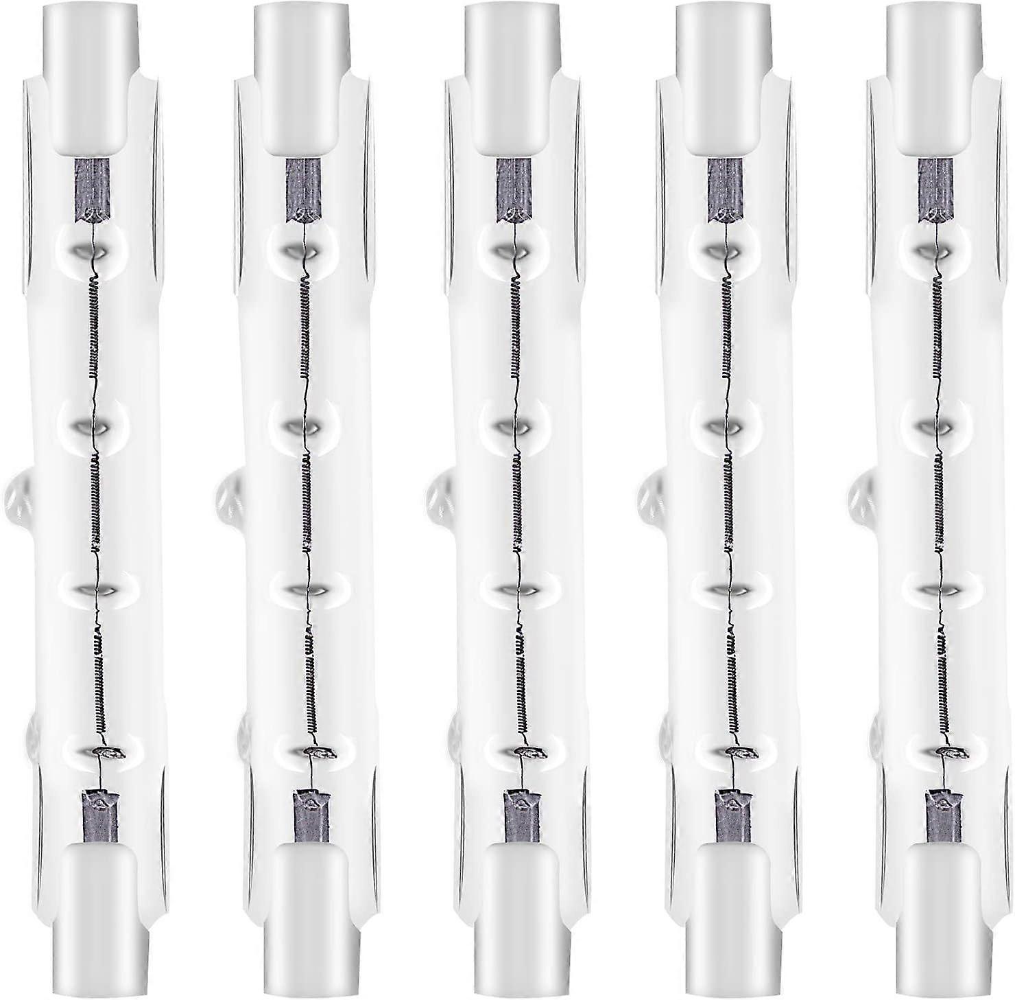 Pack of 5 8X 78mm J78 R7s Linear Halogen Flood Light Tungsten 120W Double Ended Flood Bulb Tungsten Halogen Bulb Dimmable Security Light