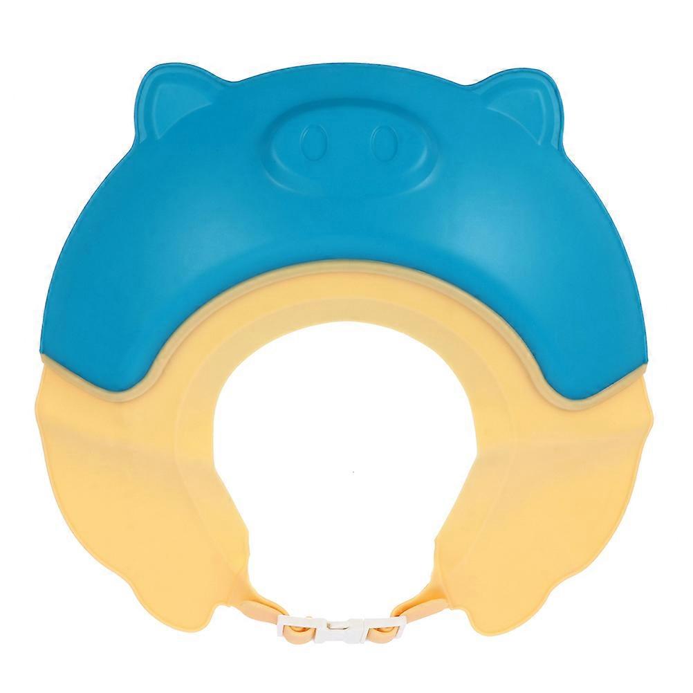 Waterproof Baby Bath Hat with Drainage Brim for Kids in Made of PP and TPE 6.5 Inches
