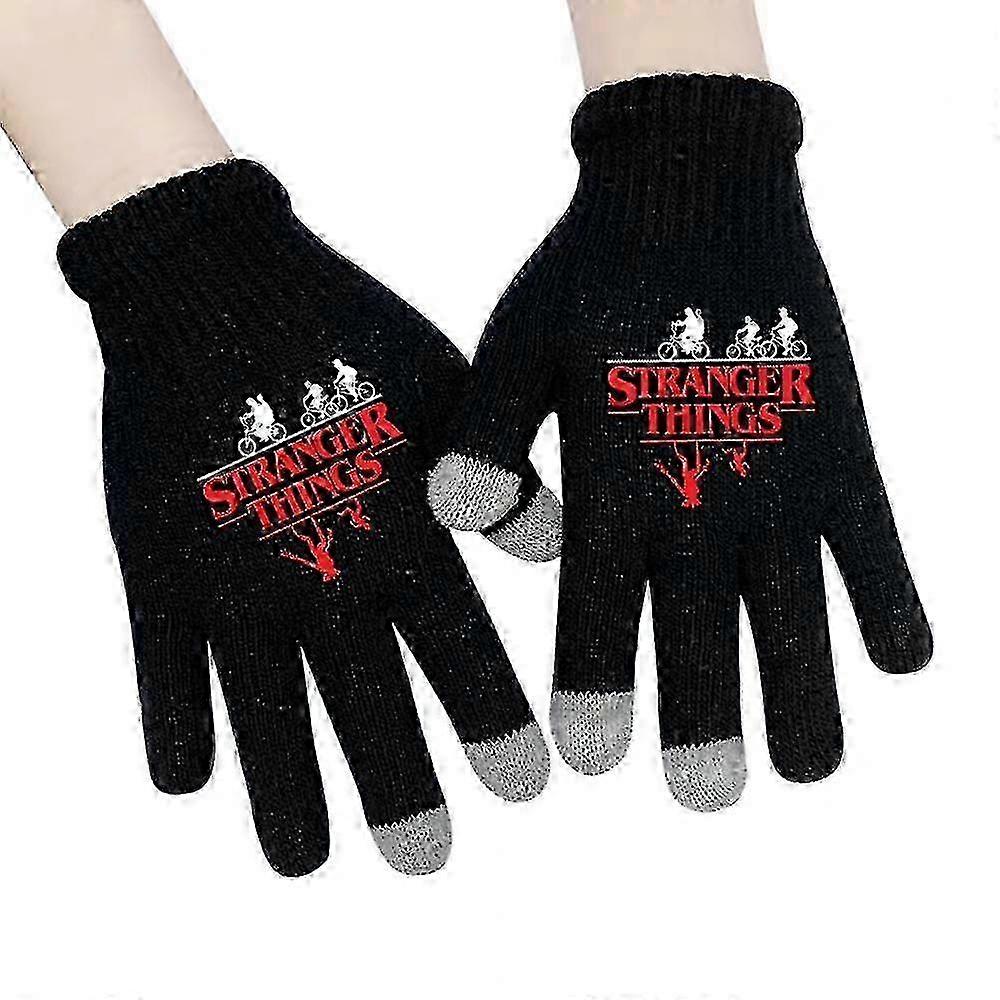 Stranger Things Touch Screen Winter Warm Magic Gloves Women Men
