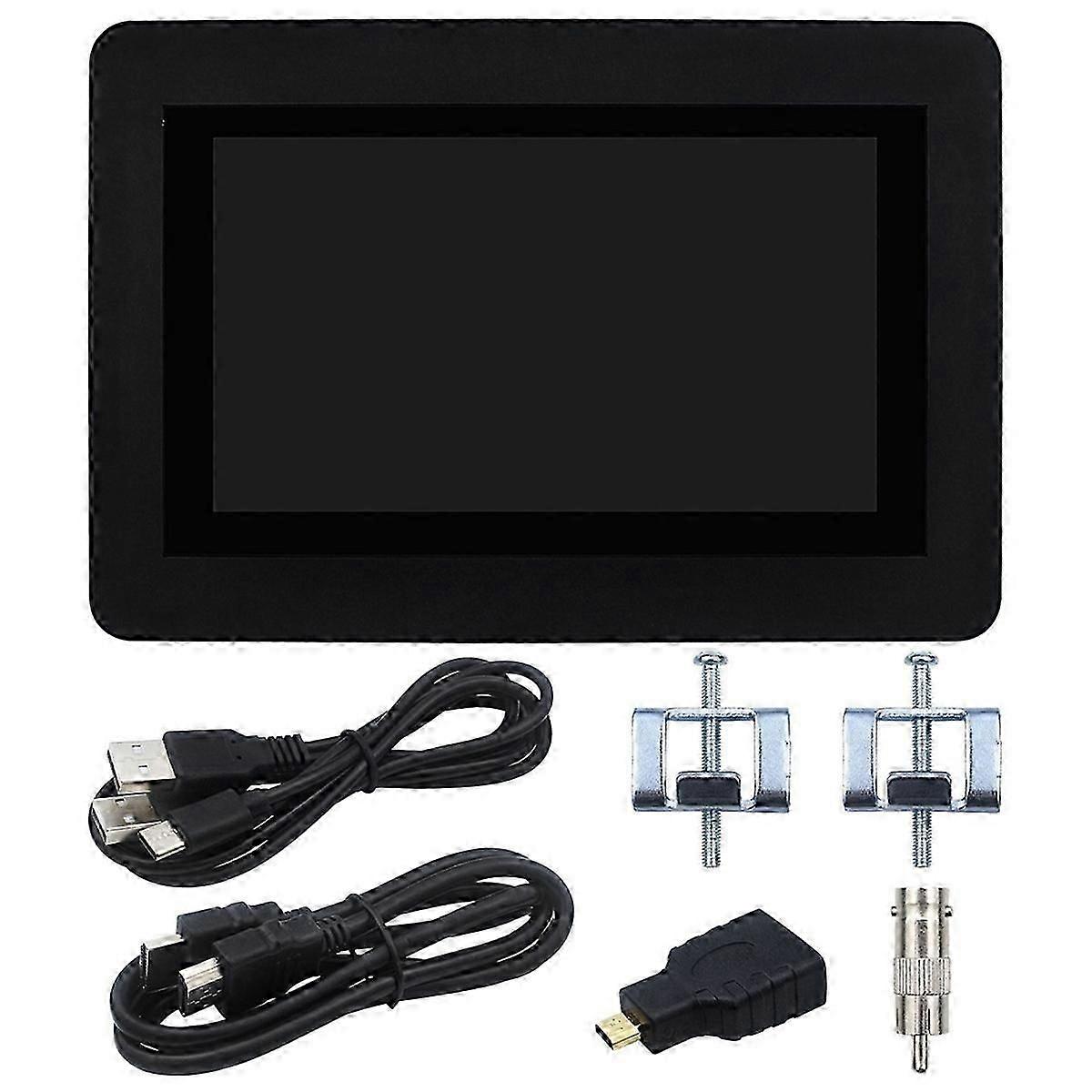 7inch Capacitive Touch Display, 1024x600 Pixels, IPS Panel, Optical Bonding Toughened Glass Panel, Point Touch