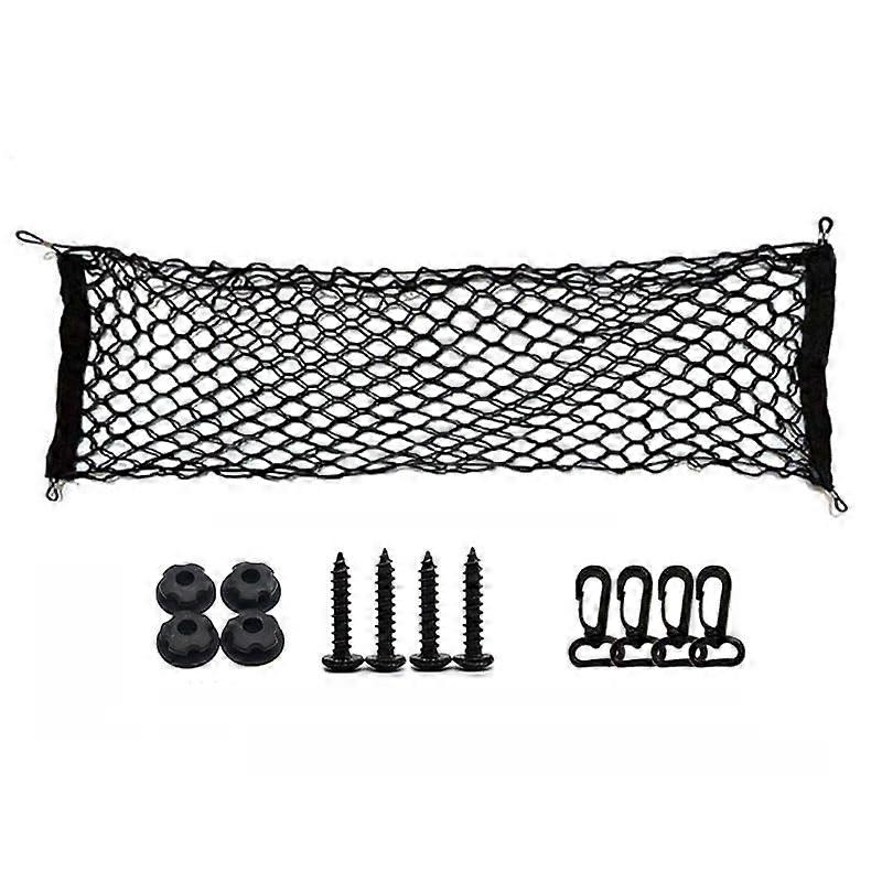 Car Trunk Organizer Cargo Net for Volvo EX30, Adjustable Elastic Boot Storage Net 90x40 with Hooks