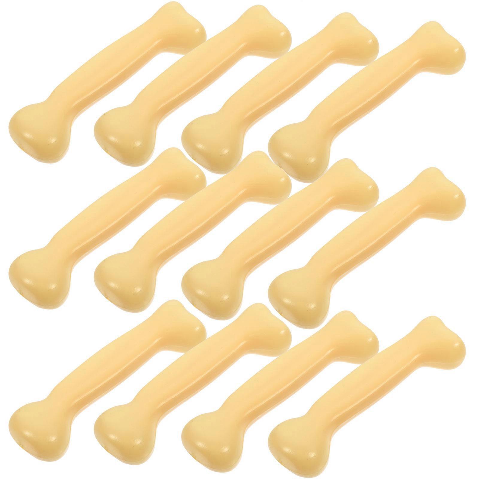 Human Bone Model Small Bone Props for Decor 12Pcs Plastic Halloween Bones
