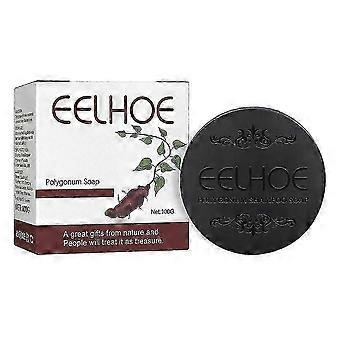 100g(a)$polygonum Multiflorum Sabonete Shampoo Branco para Preto quente