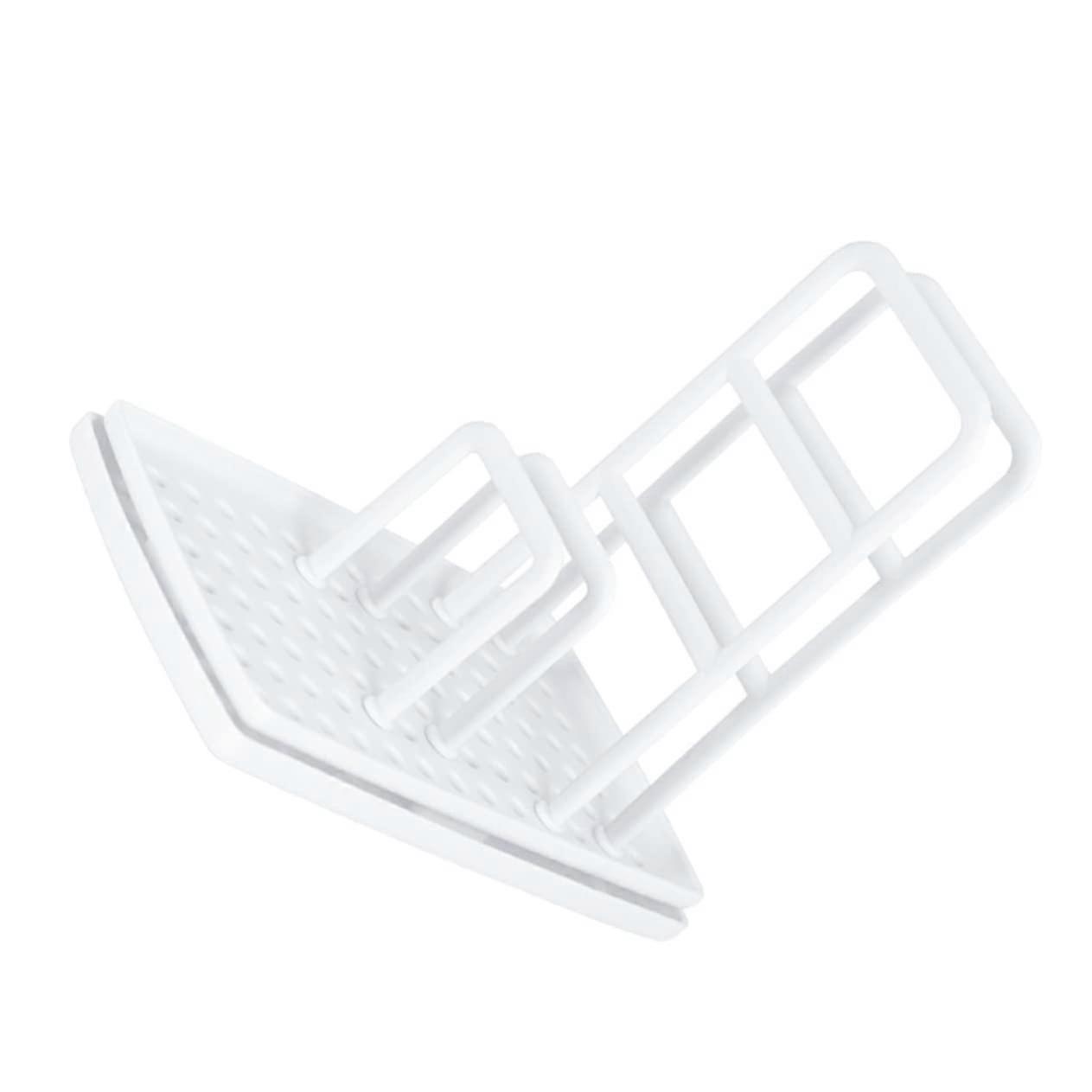 Sink Caddy with Quick Drainage, Kitchen Sponge Holder for Dishcloths and Over Sink Organization