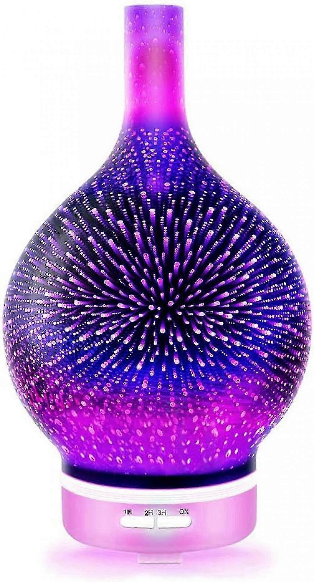 3d Glass Essential Oil Aroma Diffuser Aromatherapy Humidifier(120ml)