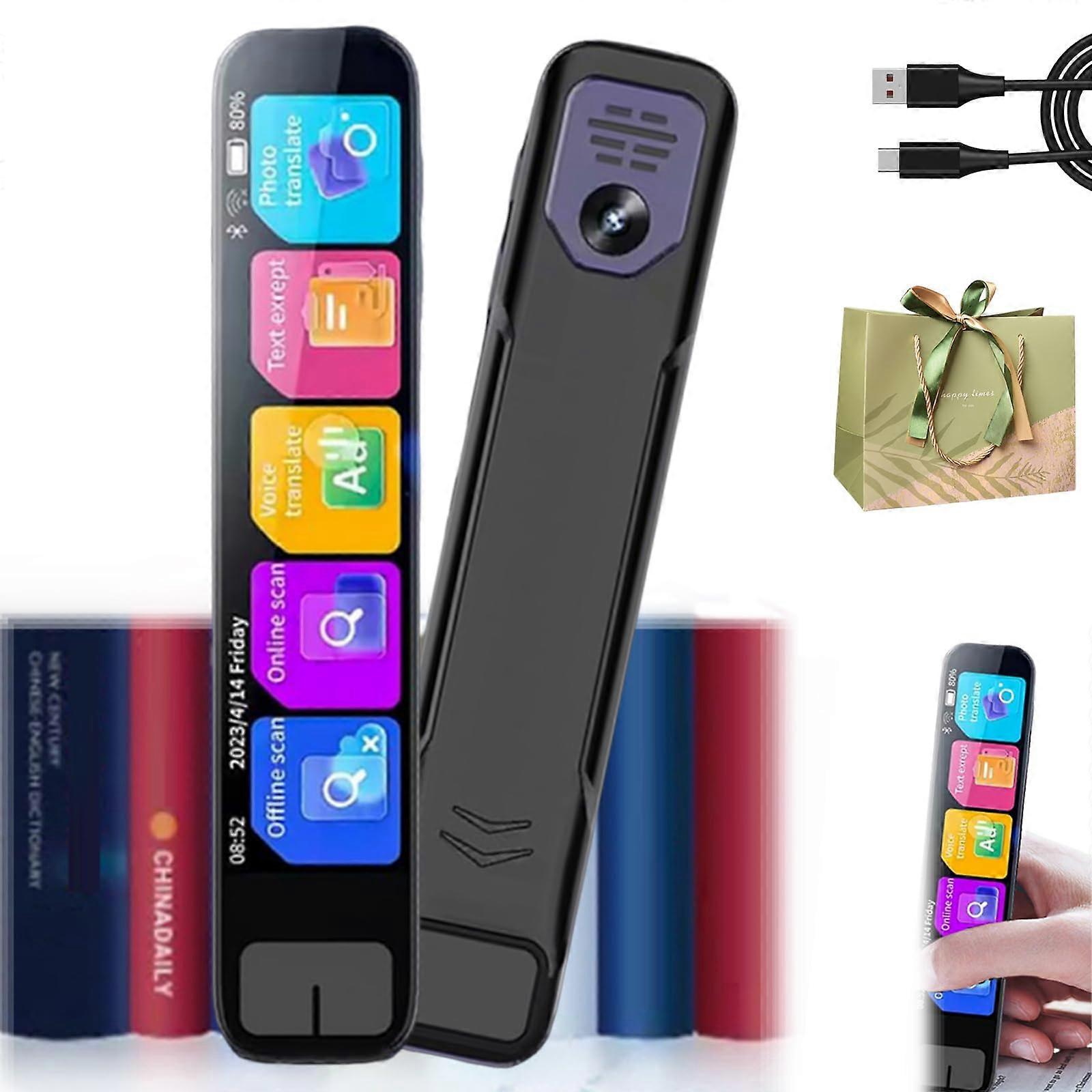 AI Translator Pen with HD Touchscreen, RealTime Multilingual Translation and Text Scanning