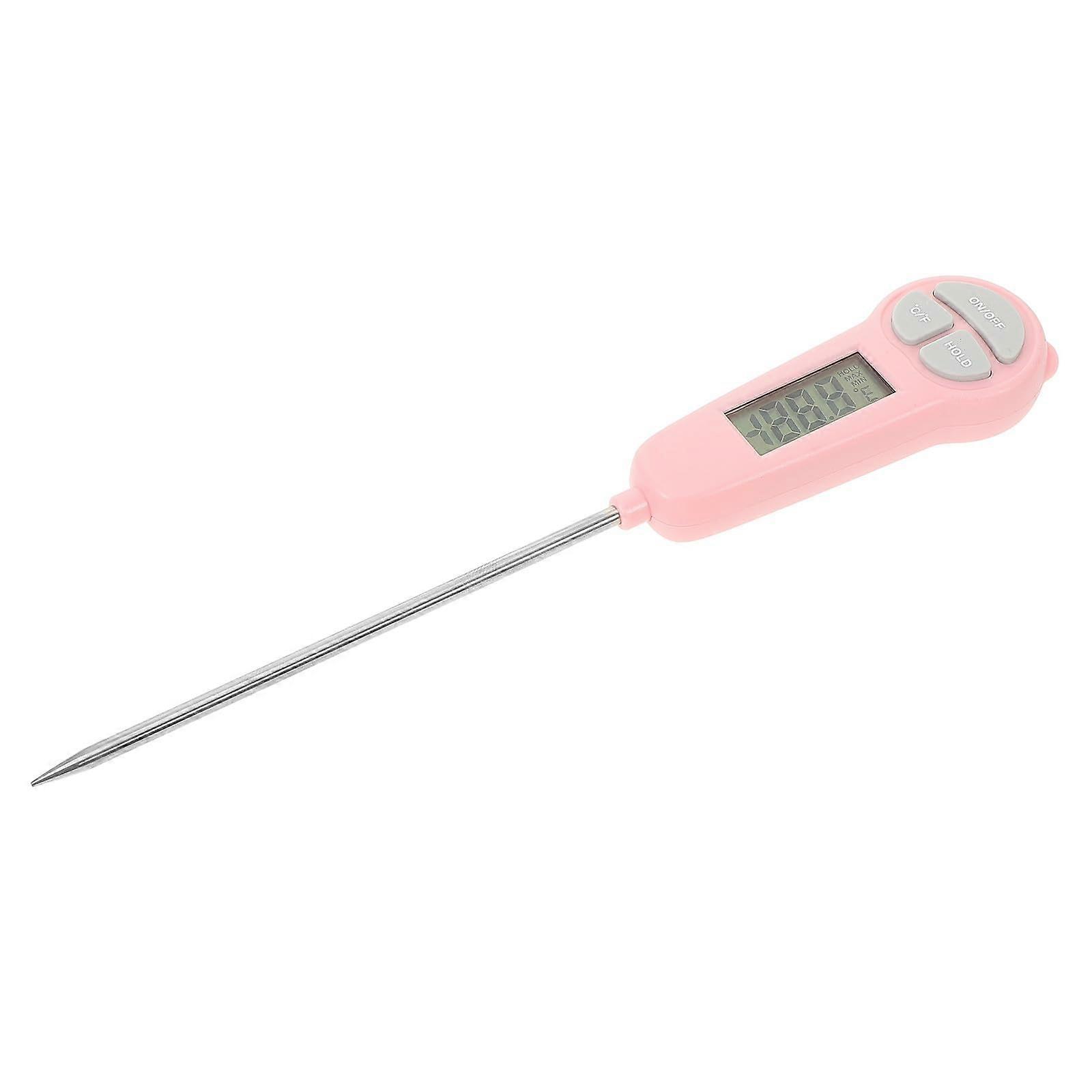 Digital Meat Thermometer Instant Read Wide Range for Kitchen Cooking Baking Grilling Pink
