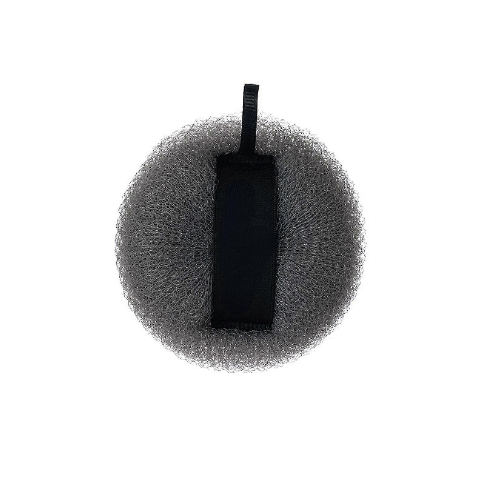 Men's Bath Ball with Ergonomic Grip, Deep Cleaning Massage, QuickDry Loop, Durable Puff Gray