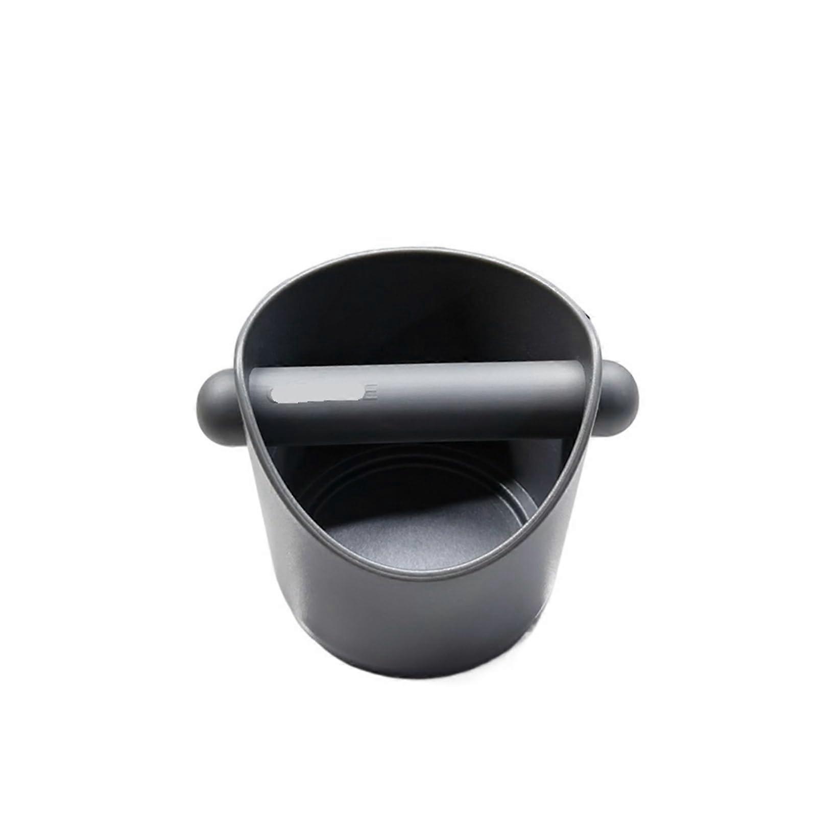 Coffee Knock Box for Espresso Machine, ABS Grounds Container, Quick Clean Countertop Bin in Grey