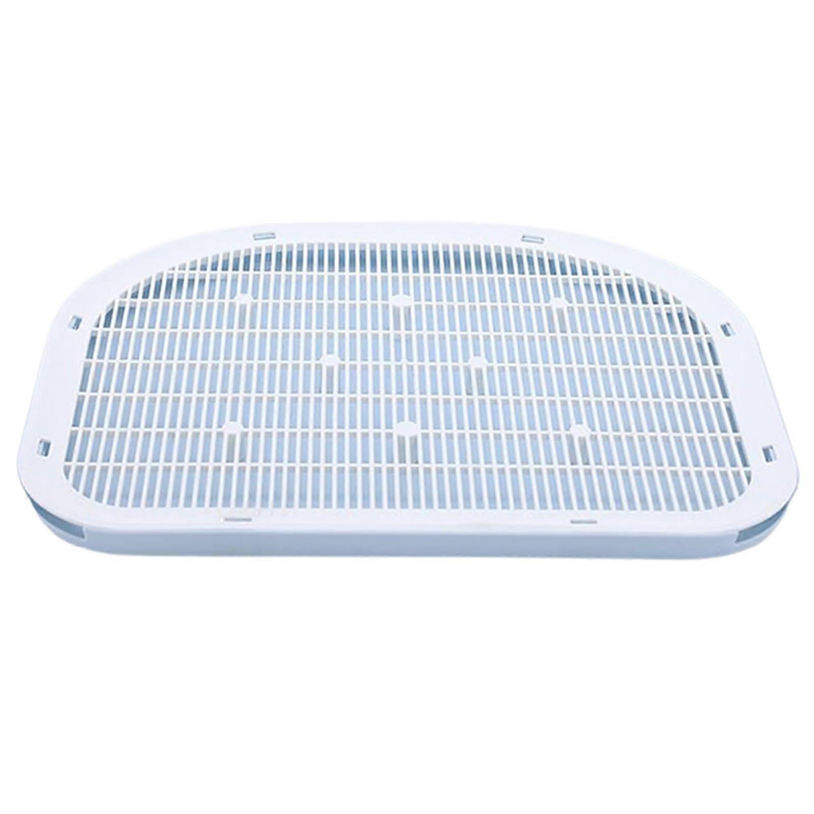 Cat Litter Box with Ramp and Large Waterproof Mat, SplashReducing Design, Easy Clean, One Size