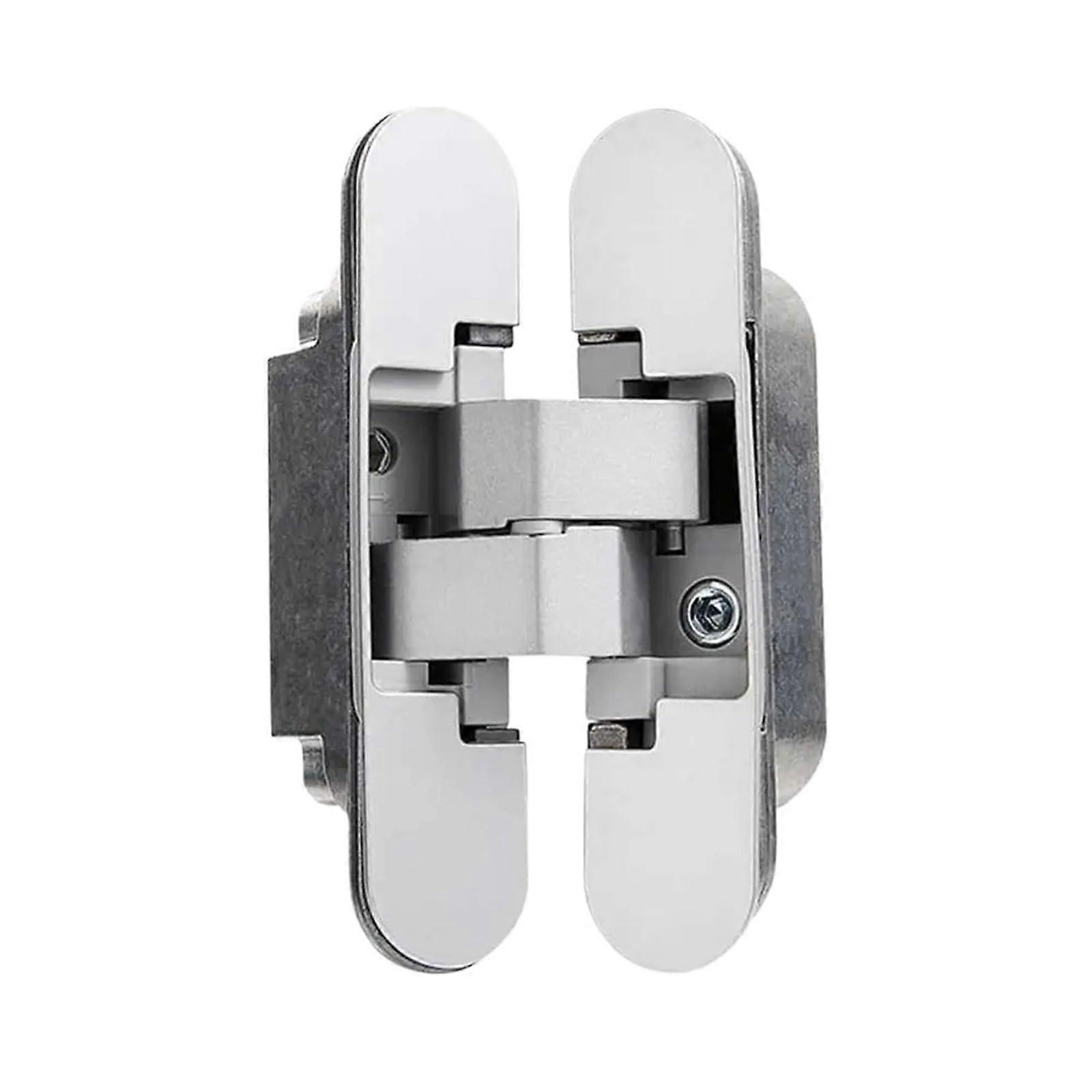 2pcs Stainless Steel Concealed Door Hinges Invisible Loop Cross Design for Cabinets and Windows