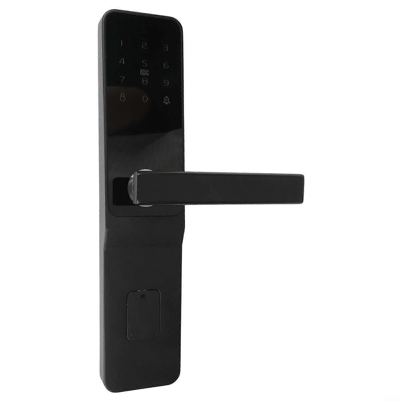 Smart Door Lock with Password, Keyless Entry, App Control and AntiTheft Design in Grey