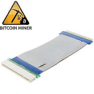 PCI 32bit Riser Card Extender Flexible Cable Ribbon Adapter, Cable Length: 15cm