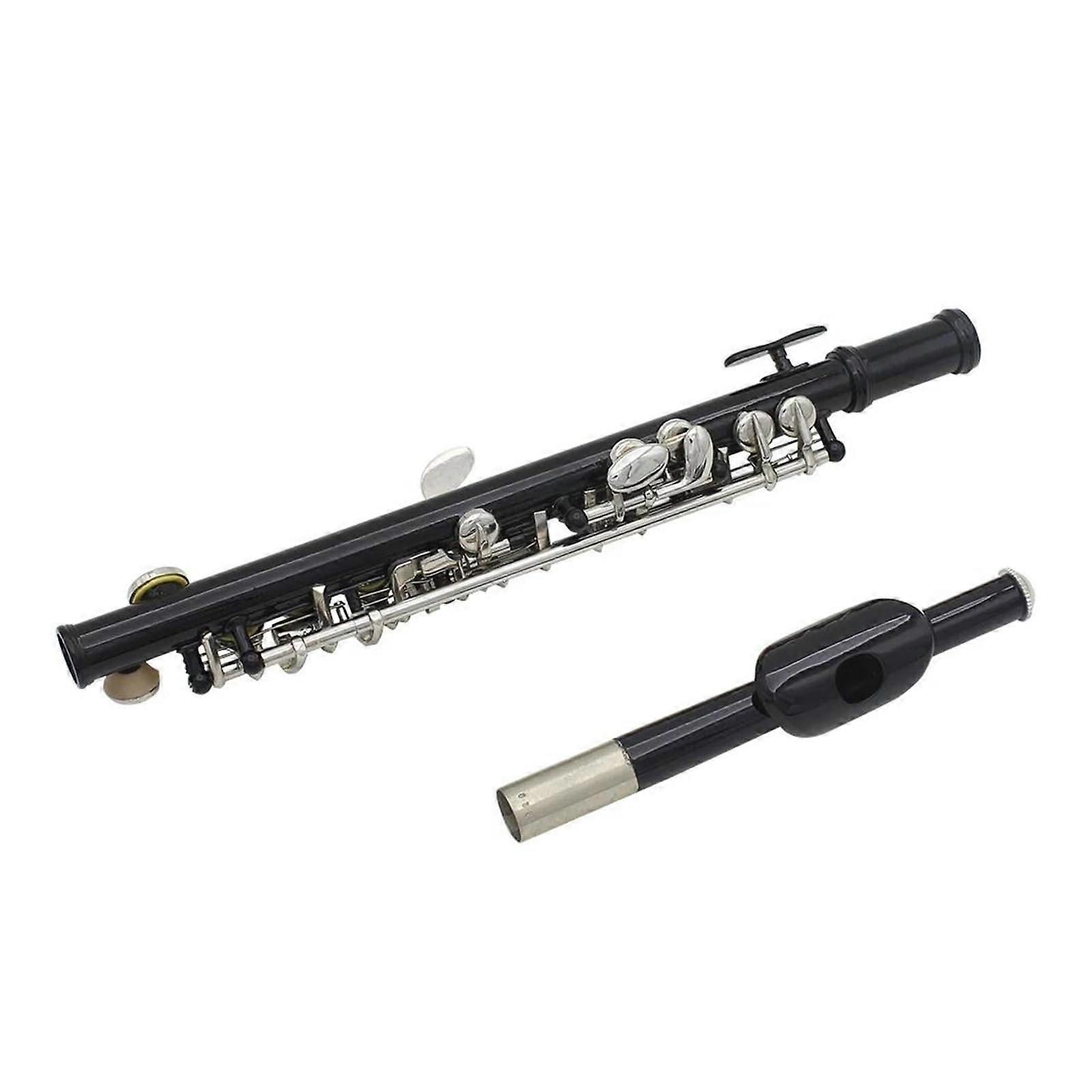 Beginner 16 Hole Piccolo Flute in C Key with Durable Closed Hole Design for Students