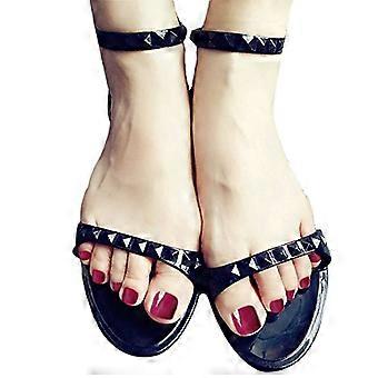 Purple Red Fake Toenails Set 24pcs Short Press On Toenails for Women Full Cover Acrylic Tips