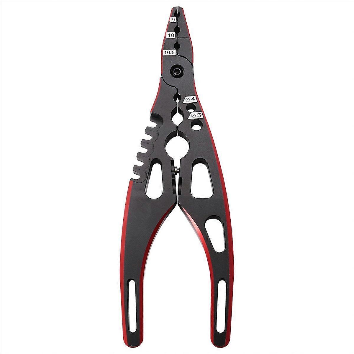 Professional Multi Tool Metal Clamp Shock Pliers Black+Red