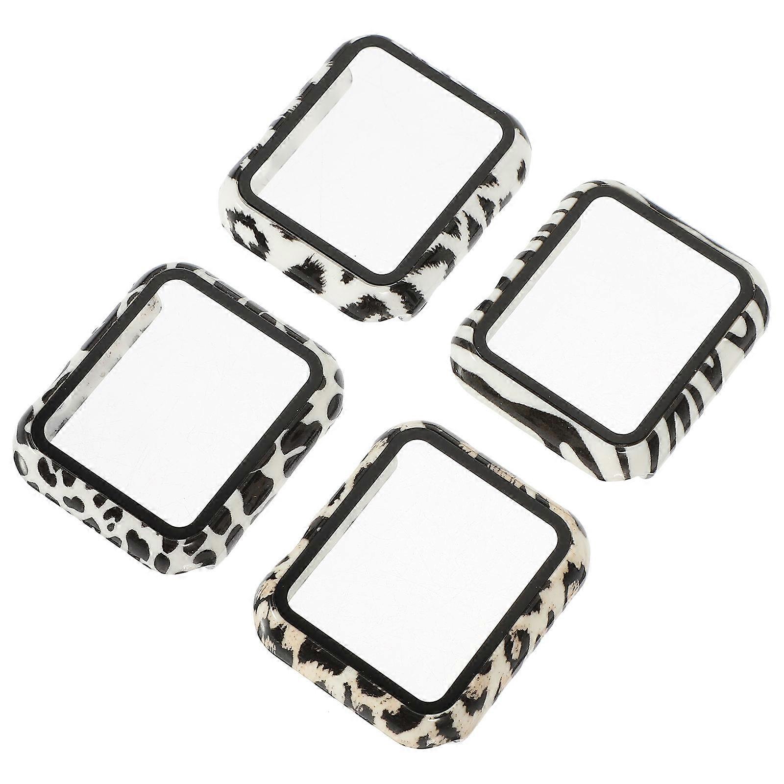 Watch Screen Protector Tempered Case for 8Pcs Watch Bumper Compatible 38mm