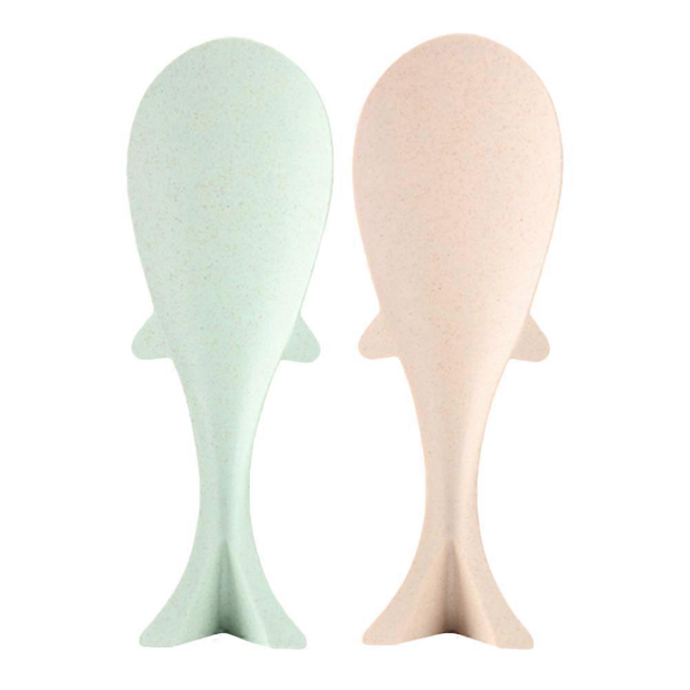2Pcs Fish Shaped Rice Spoon for Cooking Nonstick Kitchen Tool