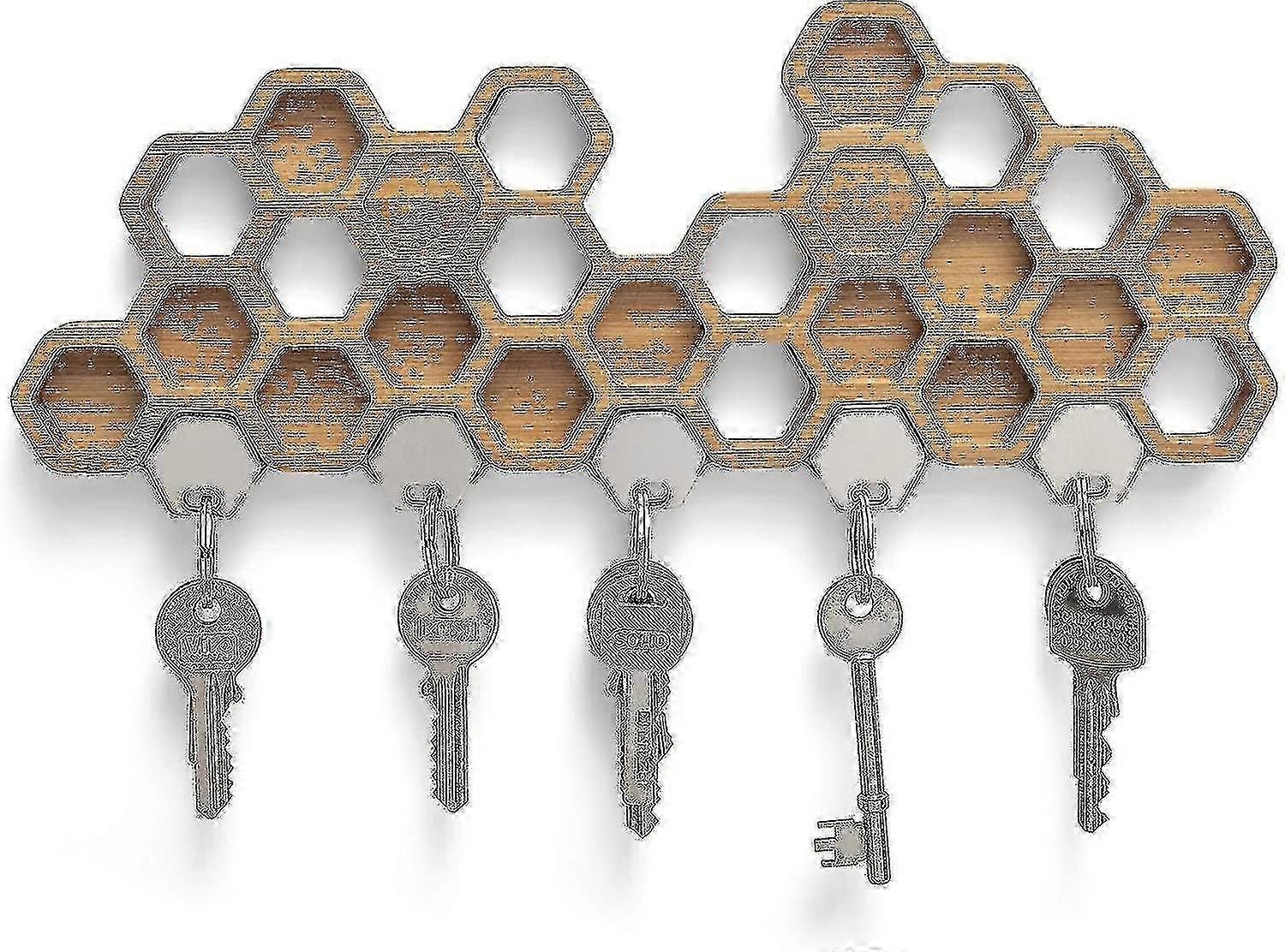 5 Hook Magnetic Key Holder for Keys and Small Items