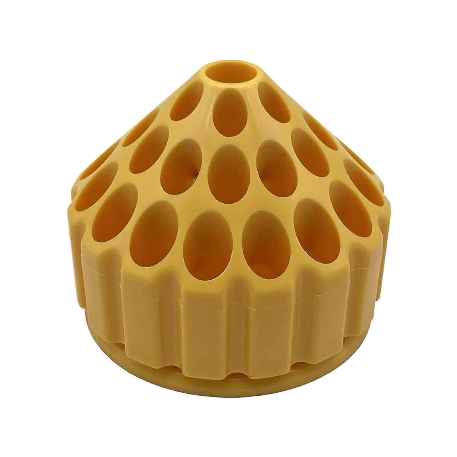 360 Degree Rotating Nail Drill Bit Holder Box with Multi Layer Storage and Nonslip Stable Base