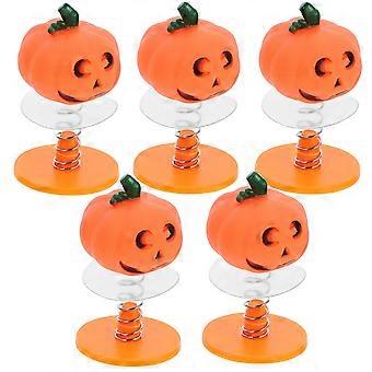 5pcs Halloween Primavera Giocattoli Cartoon Jumping Toys Home Office Desktop Toys Bambini Bomboniere