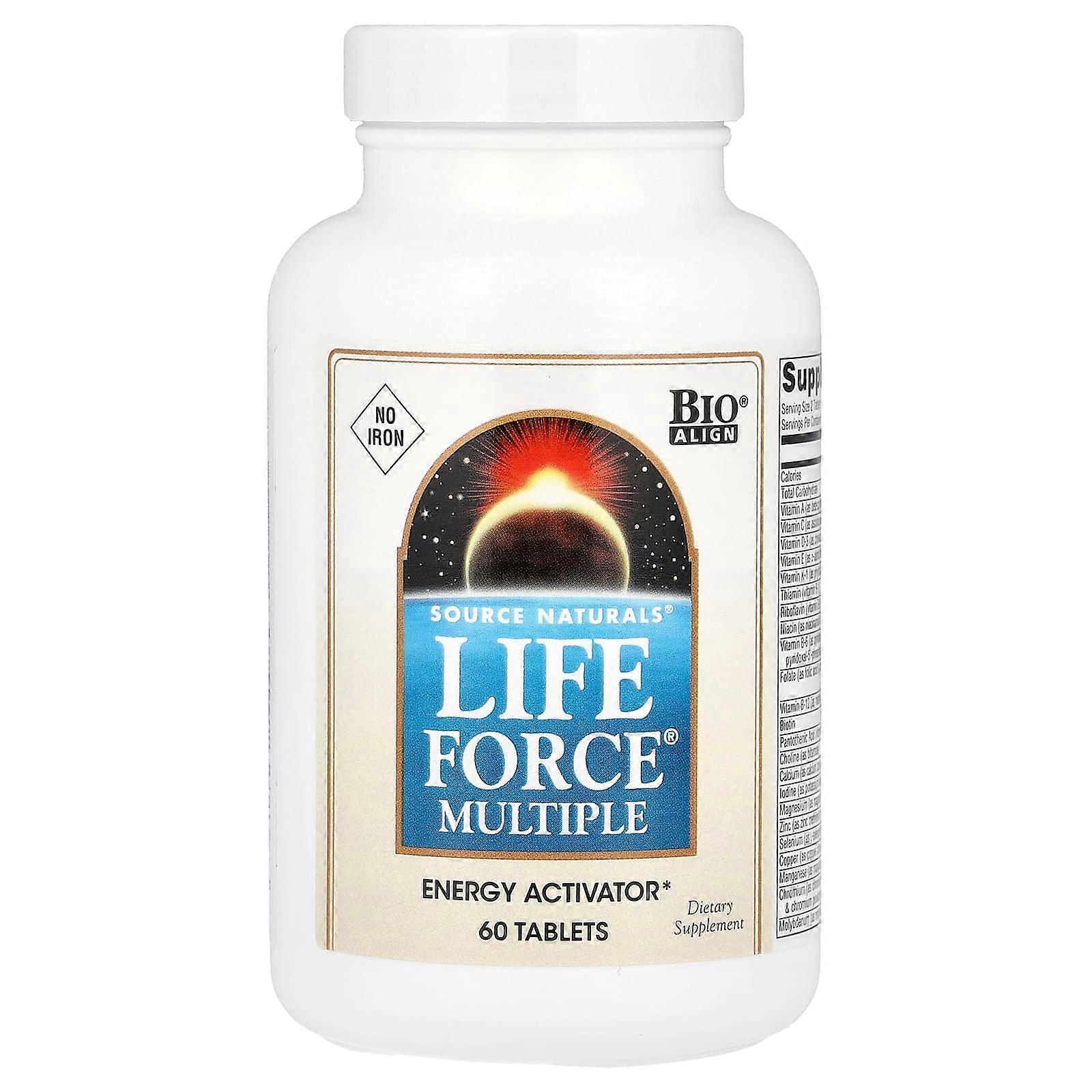 Source Naturals, Life Force® Multiple, No Iron, 60 Tablets
