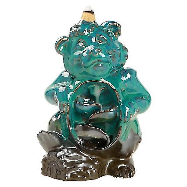 1 piece Bear Backflow Incense Burner Ceramic Waterfall Backflow