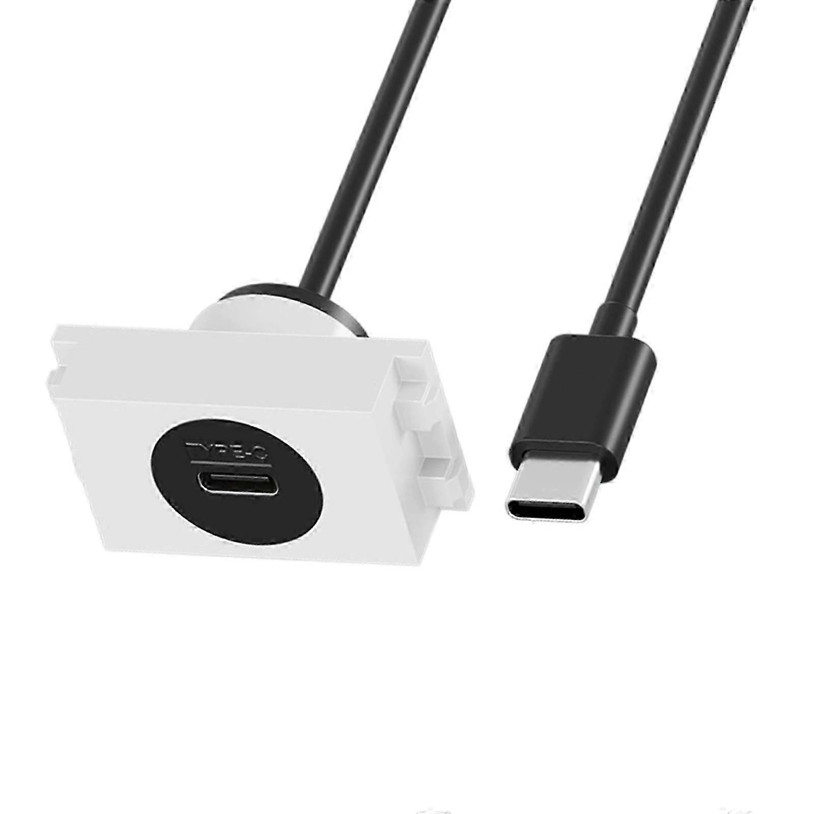 Waterproof USB C Panel Mount Cable Plug And Play Support Fast Charging &Data Transmission For Various Electronics Multicolor