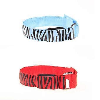 Bracelet réfléchissant à motif zébré pour activités de plein air (2 pièces)