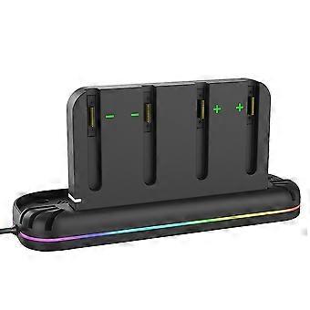 Base di raffreddamento per console Switch 2 con luce RGB, supporto esterno per console di gioco e dock di ricarica per gamepad.