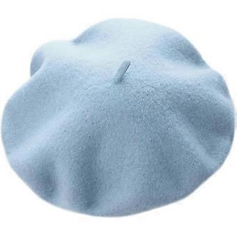Damesmuts van zachte wolmix in Franse stijl, warm en elegant, geschikt voor kunstenaars.