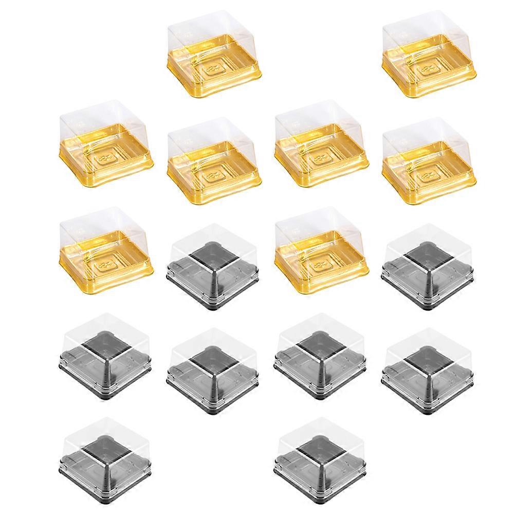 Moon Cake Cases Pet Boxes for Food Storage 100Pcs Convenient Packaging