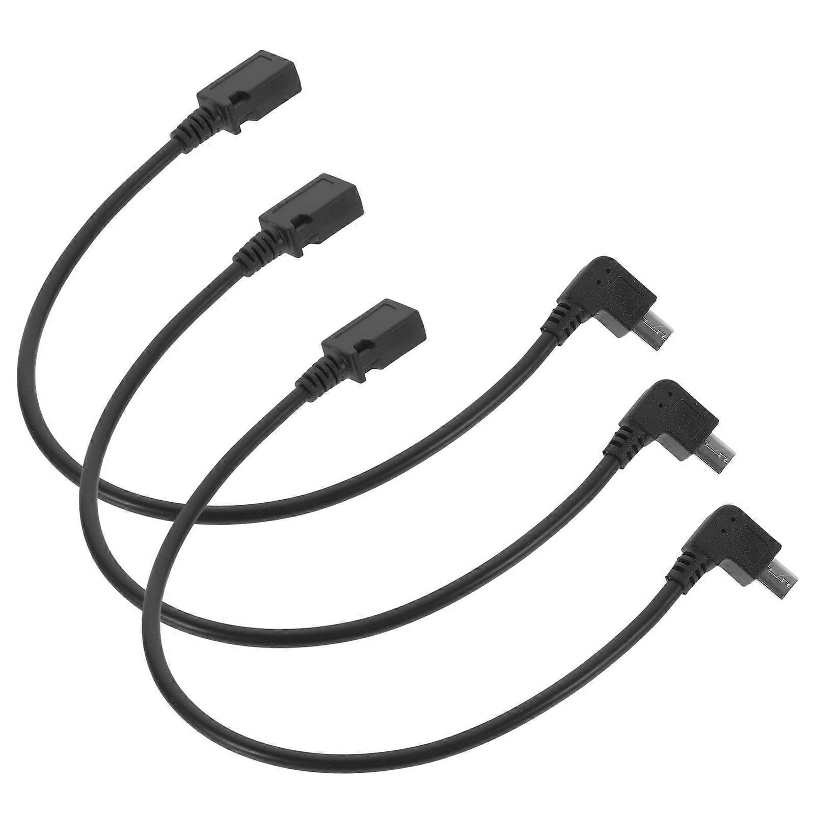 3pcs Right Angle Micro USB Cable Micro USB Cable Fast Charging Wire Supply