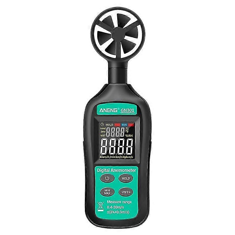 Digital Anemometer Wind Speed Meter With Thermometer Hygrometer Lcd Backlight