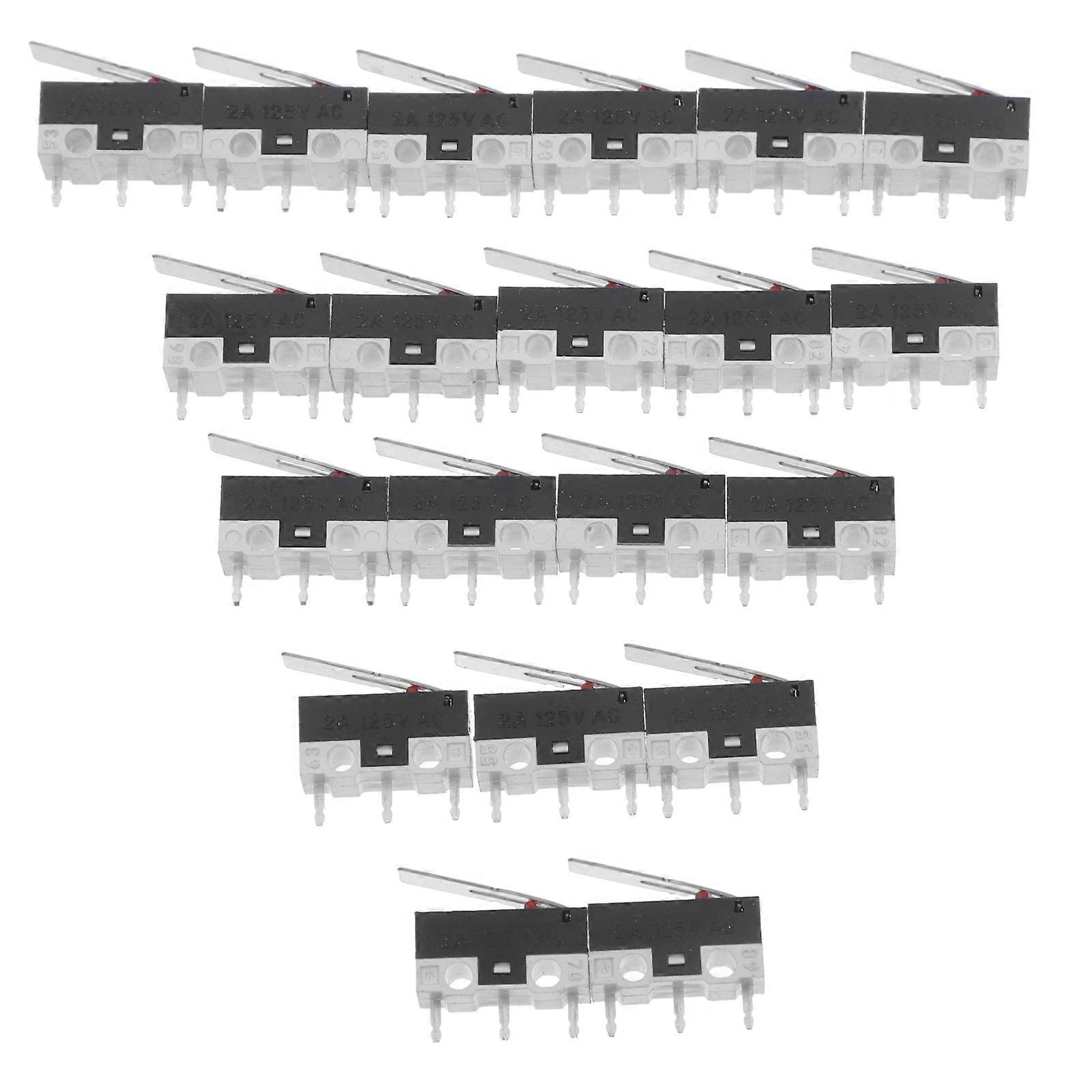 Micro Limit Switch Lever Arm for Switching 60Pcs Replacement Electronics Appliance