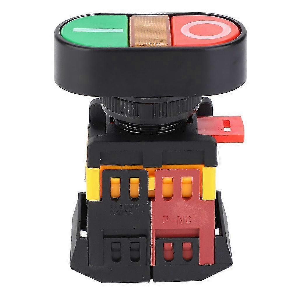 APBB-22/25N Momentary Double Push Button Switch with LED Indicator (380VAC)