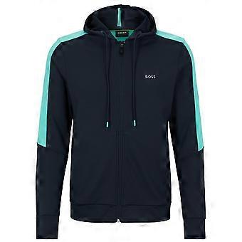 Men's Hugo Boss Athleisure Hugo Boss Men's Navy Sicon Tracksuit Jacket With Mesh Detail