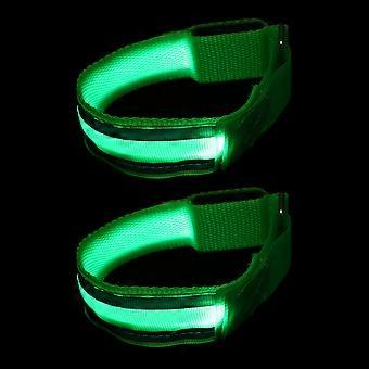 Pulseira Luminosa Night Run para Esportes ao Ar Livre, 2 Unidades, Ajustável, em Nylon