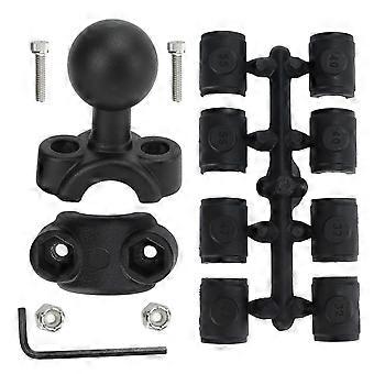 1in Ball Mount Base Motorcycle Ball Head Adapter for 9?15mm/0.35?0.59in Diameter Rails