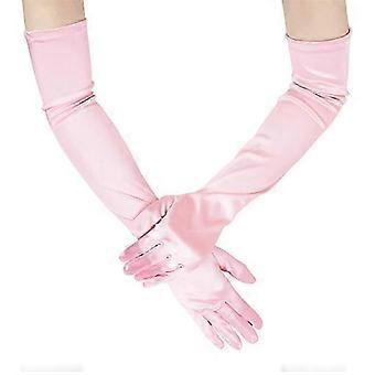 Satijnen avondhandschoenen voor dames - ideaal voor dans-, bruids- en podiumoptredens