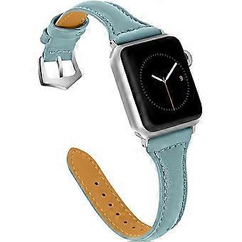 kompatibel Apple Watch Band 38mm 40mm 41mm, Top Grain læderrem Udskiftningsrem til iwatch Series 7, Series 6, SE, Series 5, Series 4, Series 3,Se