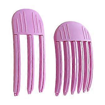 2 stks pluizig haar kam natuurlijke bump up kam volume clip draagbare reizen hete wind waaien voorhoofd pony styling kam vrouwen meisjes haaraccessoires