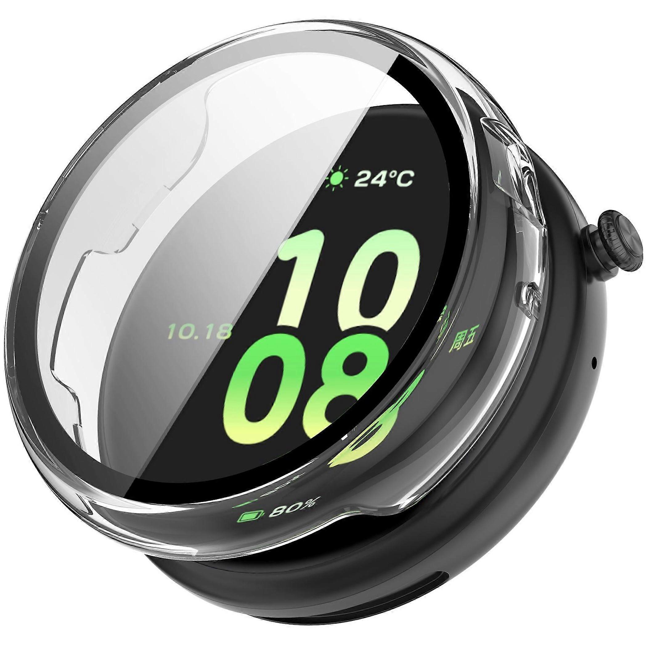 Smartwatch Case + Screen Protector for Honor Watch Fit Protective PC Case Transparent
