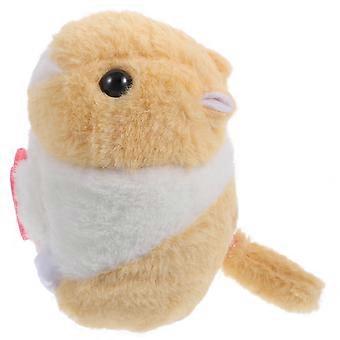 Roterande plyschhamster med svans för lek med Clockwork Hamster-plyschleksak