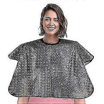 Waterproof Hair Dye Cape,Short Comb-Out Capes for Hair Stylist,Makeup Apron for Hair Color,Bleach