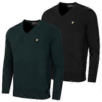 Suéter de golf transpirable con cuello en V para hombre Lyle & Scott 1874
