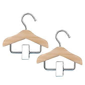 Dog Clothing Hanger for Decoration 4Pcs Wooden Pet Apparel Hangers Beige