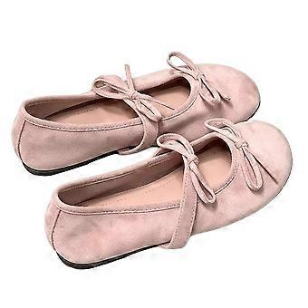 Flat Shoes with Flexible Synthetic Leather Upper Adapting to Various Foot Shapes